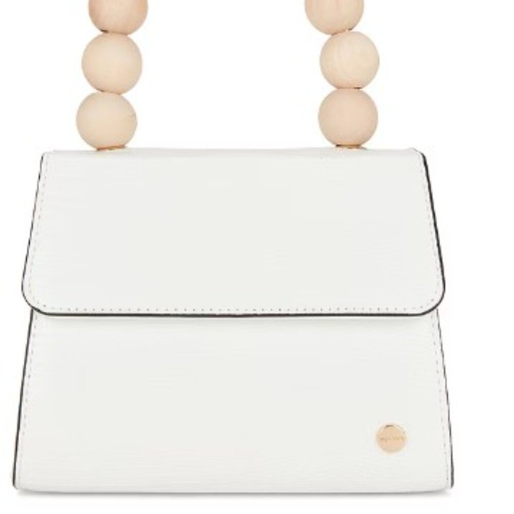 Olga Berg Wood Handle Bag